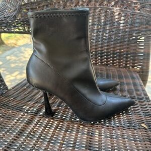 Bar III Sleek Black Heeled Boots